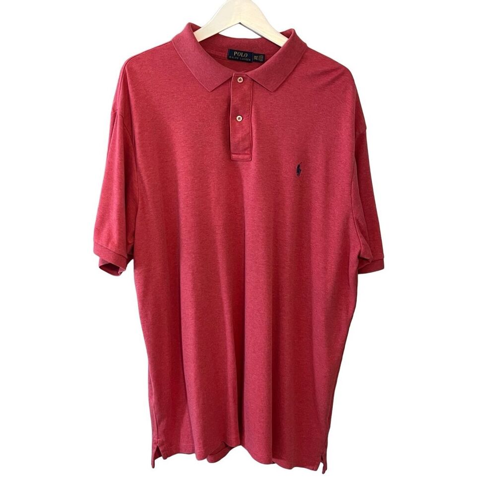 Polo Ralph Lauren heathered red polo shirt - 2XLT